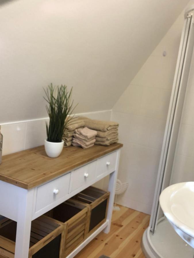 Ferienhaus Reetdach 1300Qm Privatgrundstueck Bootssteg Sauna Templin Luebbesee Uckermark Erholung Pur Seenplatte Petersdorf  外观 照片